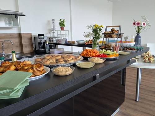 Blick auf das Buffet